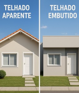 Telhado: Embutido x Aparente